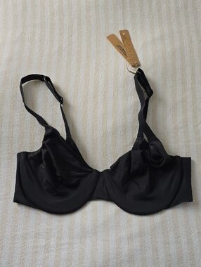 SKIMS Smoothing Intimates Unlined Full Coverage Bra Size:34C Onyx